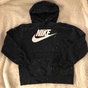 Black speckled Nike hoodie